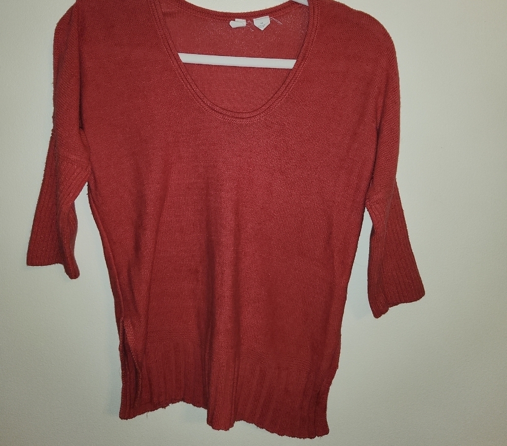 Moth Sweater in Rich Red